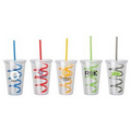 16 oz. Curly Straw Tumbler